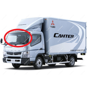 Mitsubishi Canter FE 433 широкая кабина (стекло лобовое)