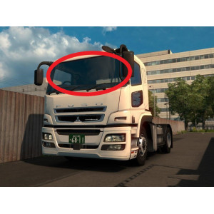 MITSUBISHI FUSO SUPERGREAT(стекло лобовое)