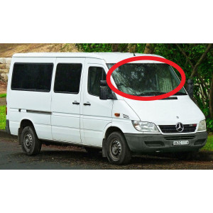 Mercedes Sprinter низкая кабина(стекло лобовое)